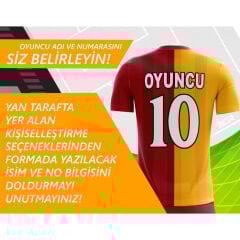 Kişiye Özel Futbol Forması - Sarı & Kırmızı