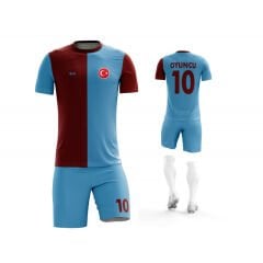 Kişiye Özel Futbol Forması - Bordo & Mavi