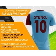 Kişiye Özel Futbol Forması - Bordo & Mavi