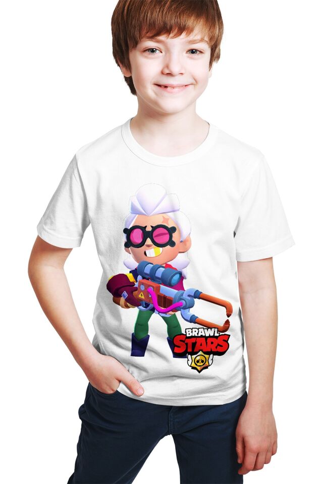 Brawl Stars - 6. Sezon Kromatik Belle - Dijital Baskılı Beyaz Unisex T-Shirt