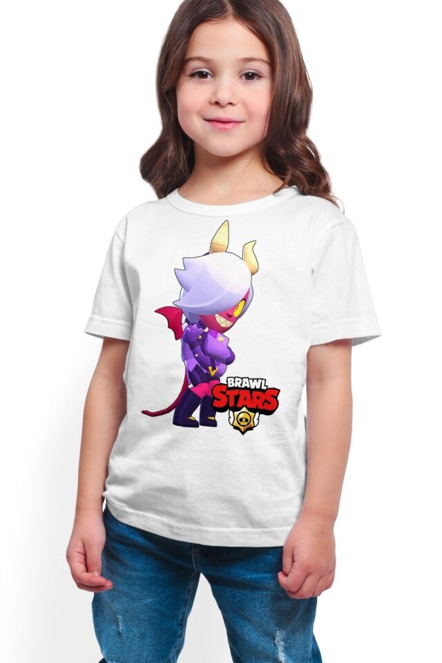 Brawl Stars -Trixie Colette - Dijital Baskılı Beyaz Unisex T-Shirt K-01