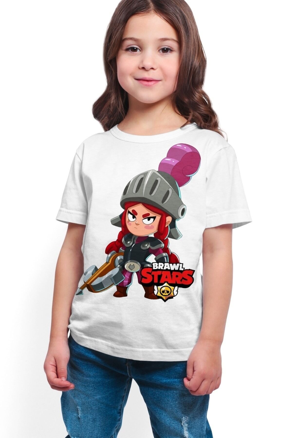 Brawl Stars - Jessie - Dijital Baskılı Beyaz Unisex T-shirt K-05