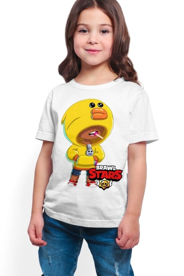 Brawl Stars - Leon - Dijital Baskılı Beyaz Unisex T-shirt K-02