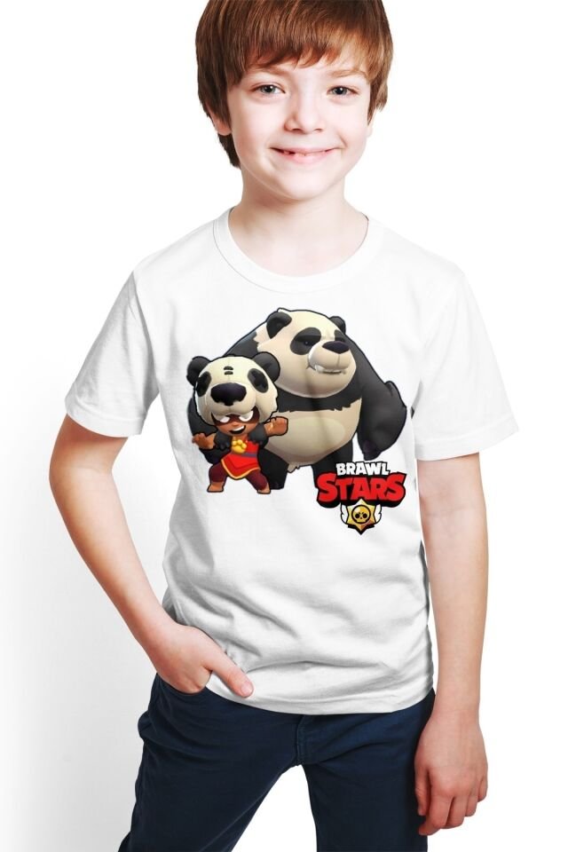 Brawl Stars - Nita - Dijital Baskılı Beyaz T-shirt E-04