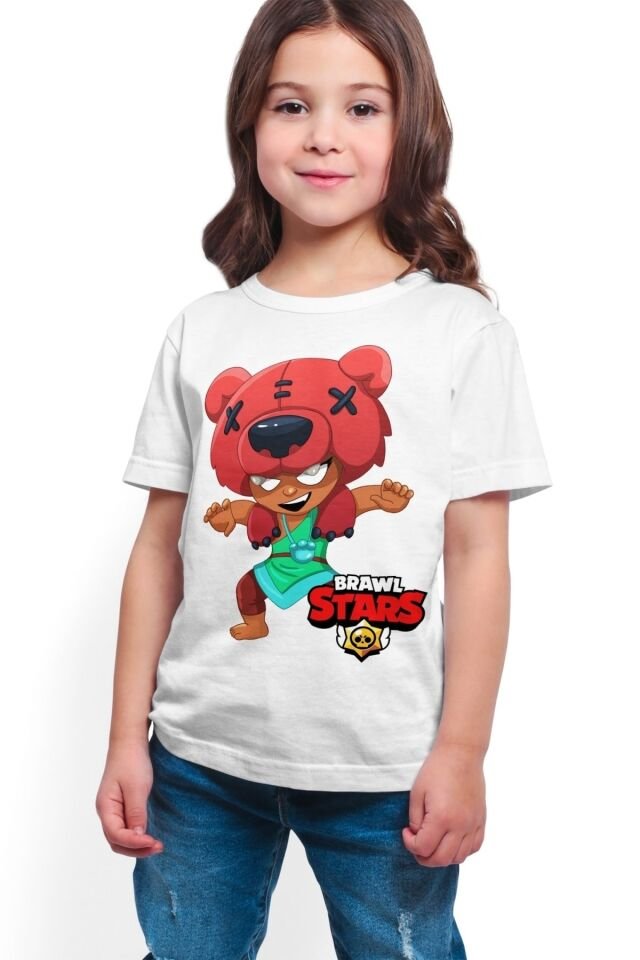 Brawl Stars - Nita - Dijital Baskılı Beyaz T-shirt K-03