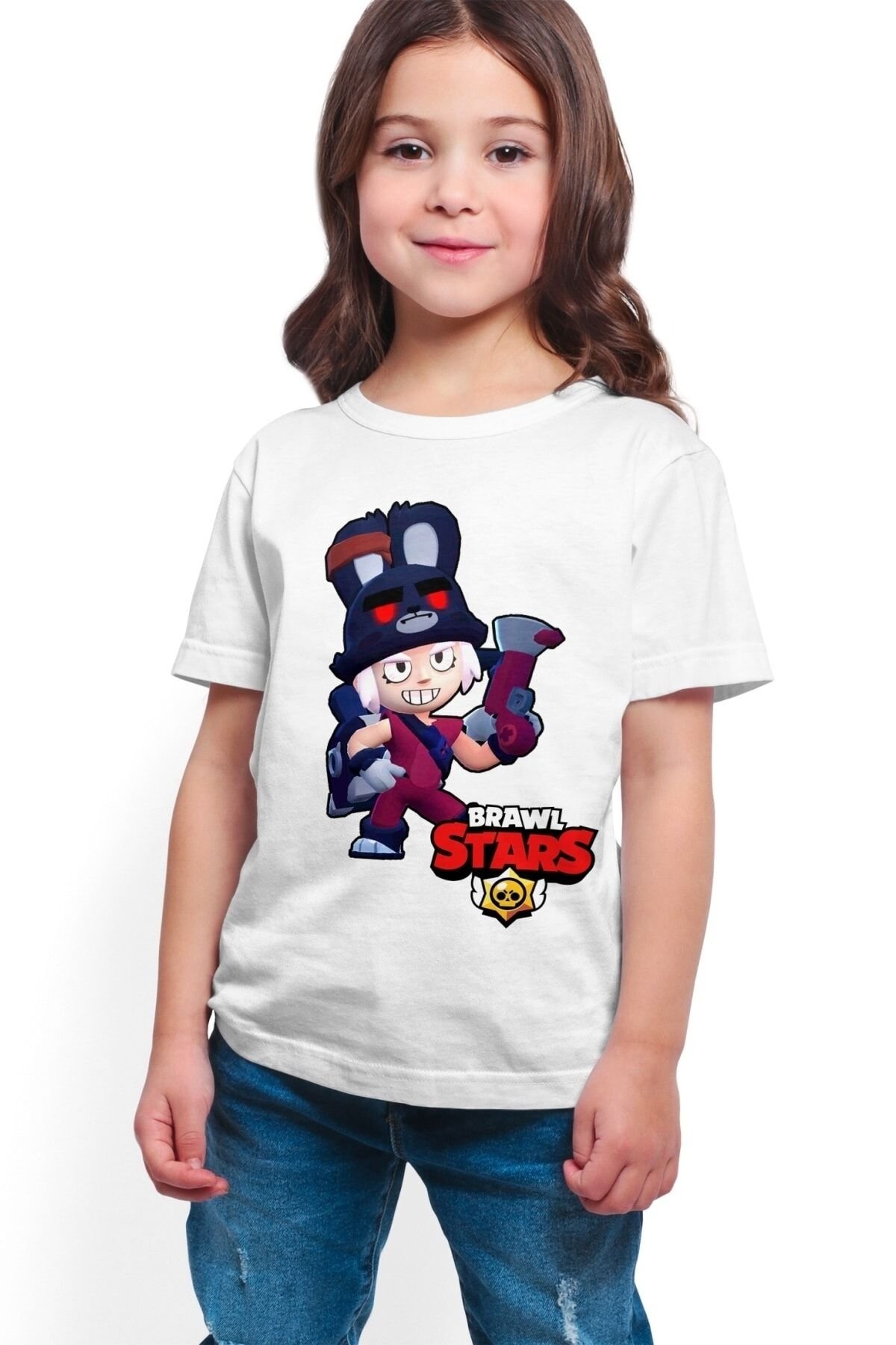 Brawl Stars - Penny - Dijital Baskılı Beyaz Unisex T-shirt K-05