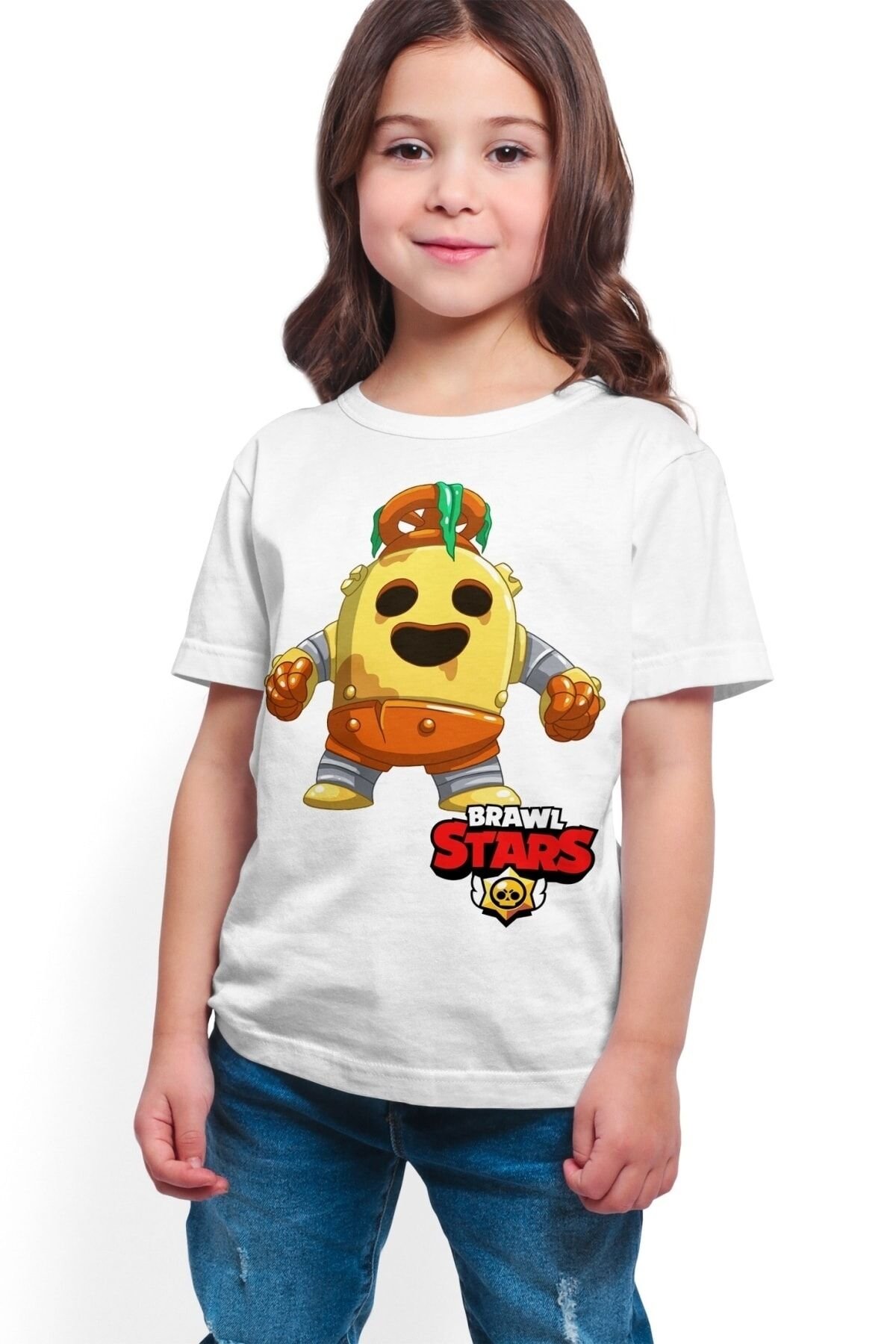 Brawl Stars - Spike - Dijital Baskılı Beyaz Unisex T-shirt K-02