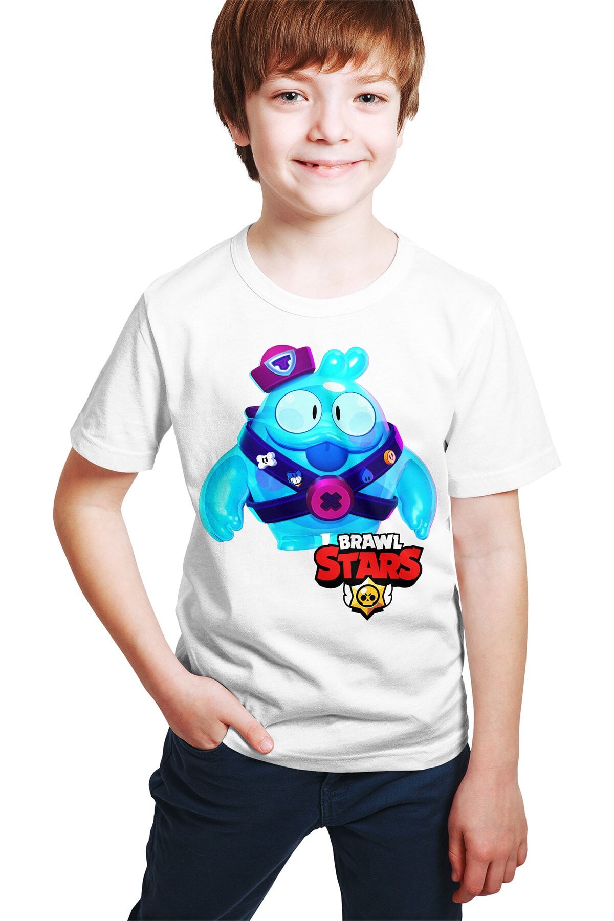 Unisex Brawl Stars - Squeak - Dijital Baskılı T-shirt