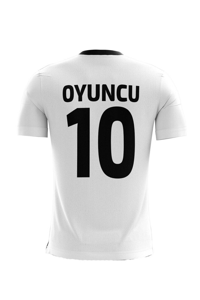 Kişiye Özel Futbol Forması Tek Üst Siyah Beyaz 19 Modeli