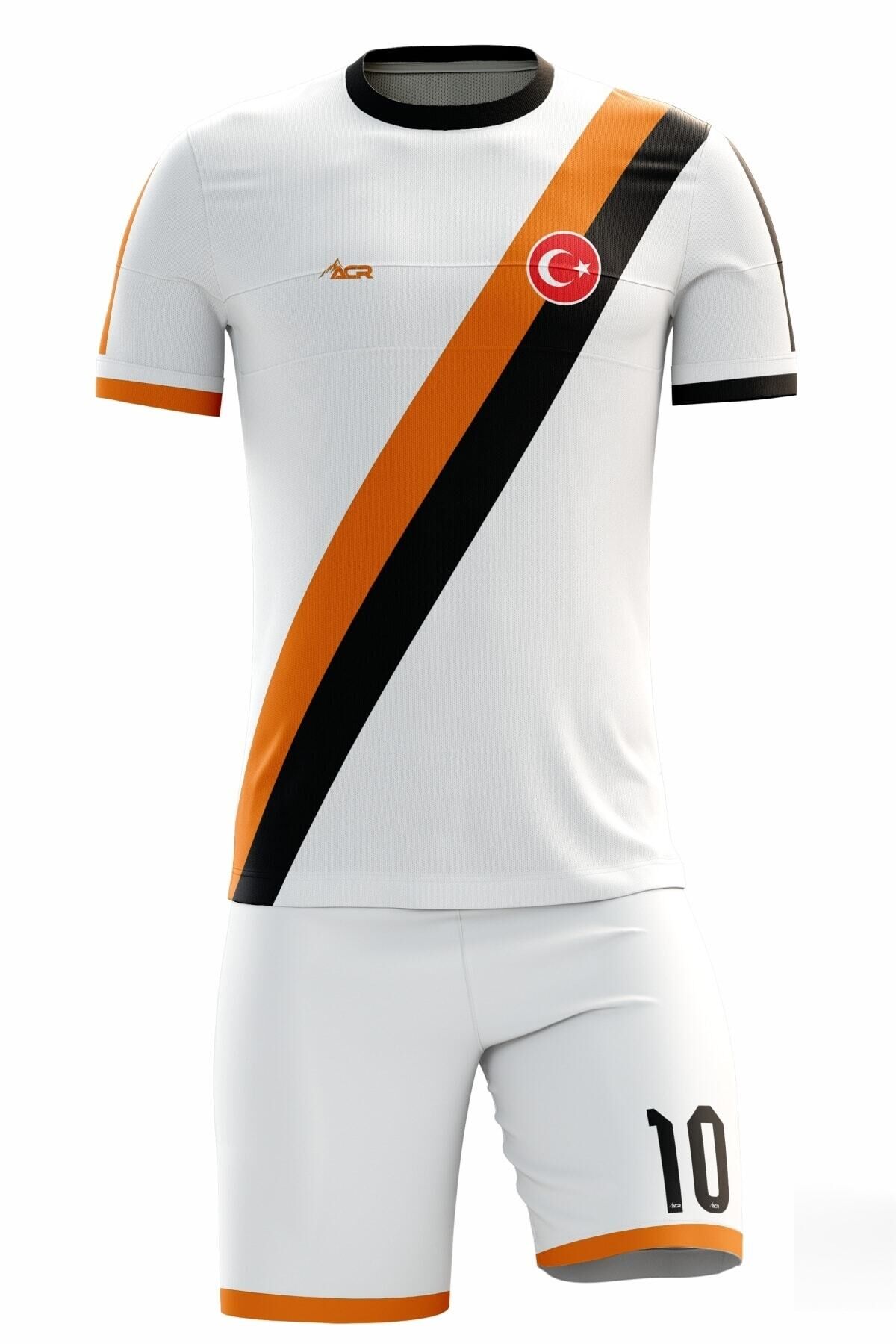 Futbol Forması Çift Şerit Model - Kişiye Özel Isim Ve Numara Yazılabilir Dijital Baskı Tasarım