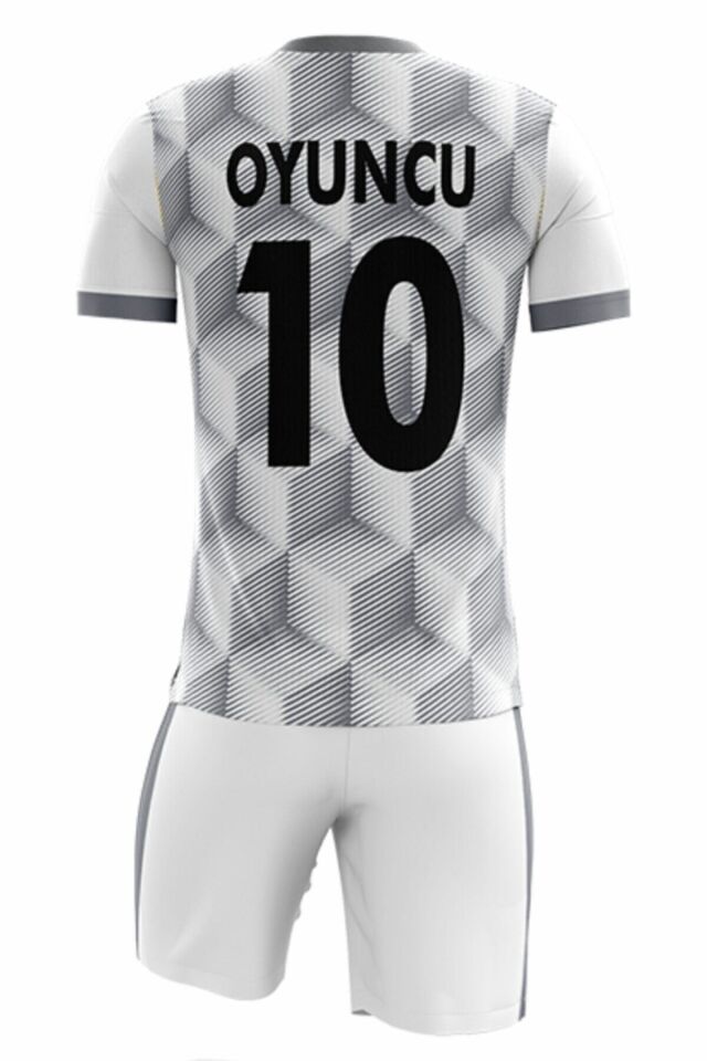 Futbol Forması Tek Üst Kare Model - Kişiye Özel Isim Ve Numara Yazılabilir, Dijital Baskı Tasarım