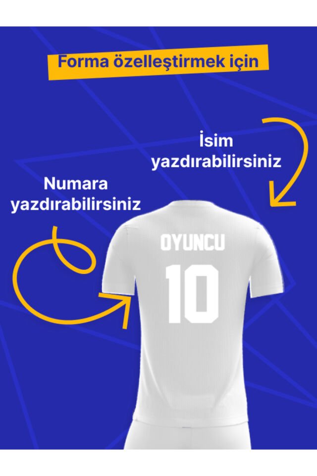 Futbol Forması Tek Üst Level Model - Kişiye Özel Isim Ve Numara Yazılabilir, Dijital Baskı Tasarım
