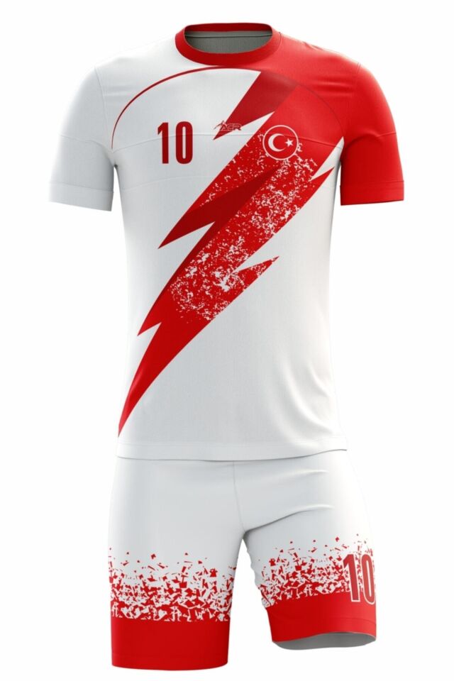 Futbol Forması Şimşek Model - Kişiye Özel Isim Ve Numara Yazılabilir Dijital Baskı Tasarım