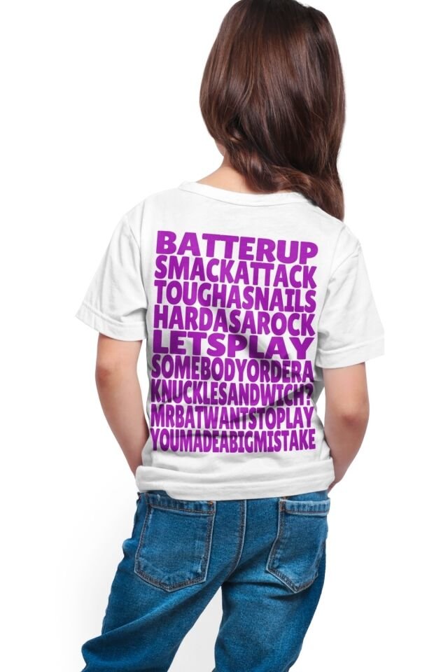 Kız Çocuk Beyaz Brawl Stars  Bibi - Full Dijital Baskılı T-shirt