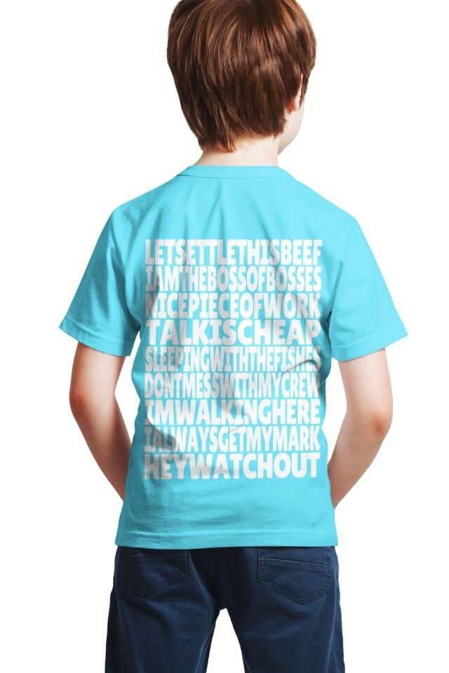 Brawl Stars - Crow - Erkek Çocuk Mavi Full Dijital Baskılı T-shirt