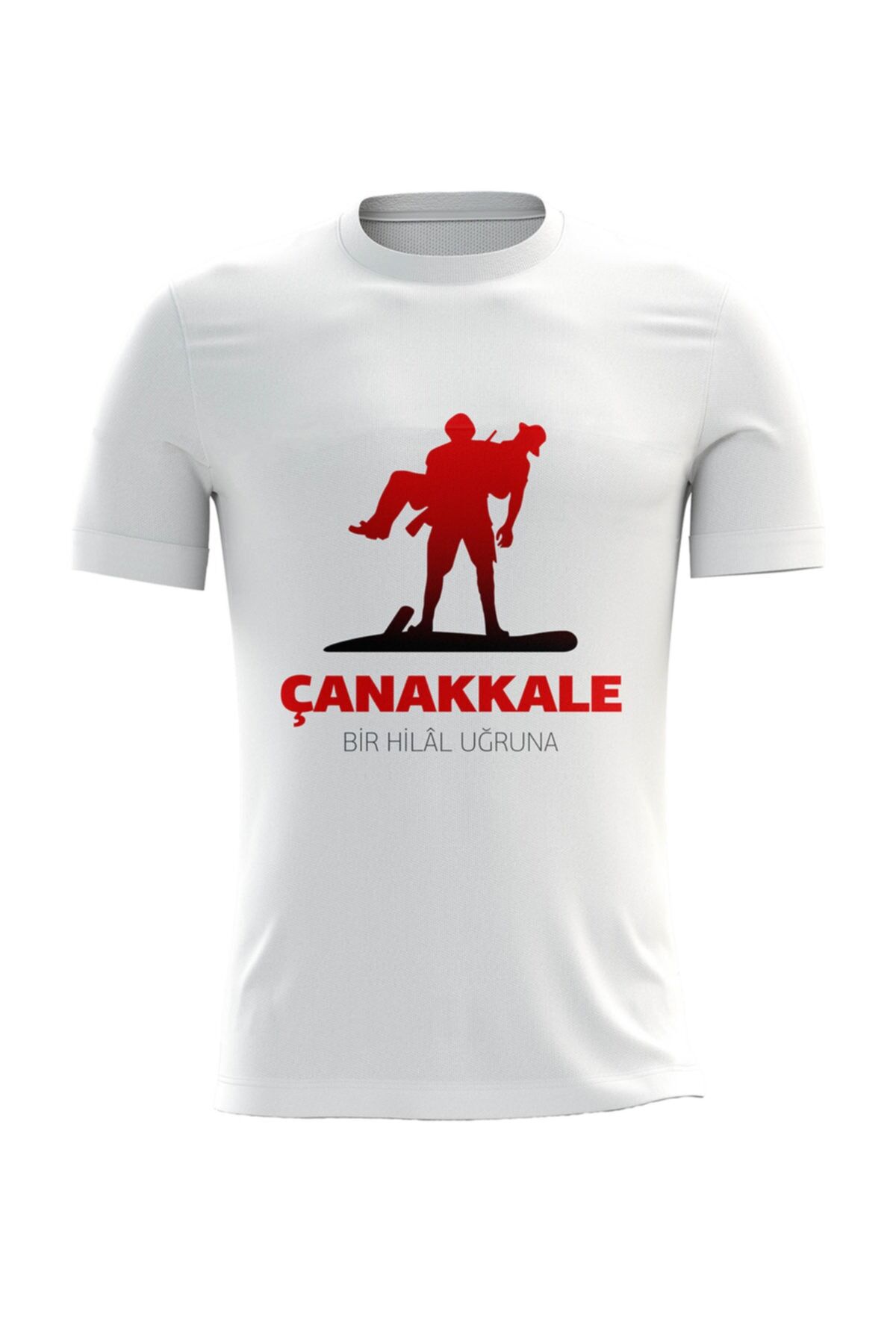 18 Mart Çanakkale Zaferi Temalı Beyaz Kappa Tişört - 04