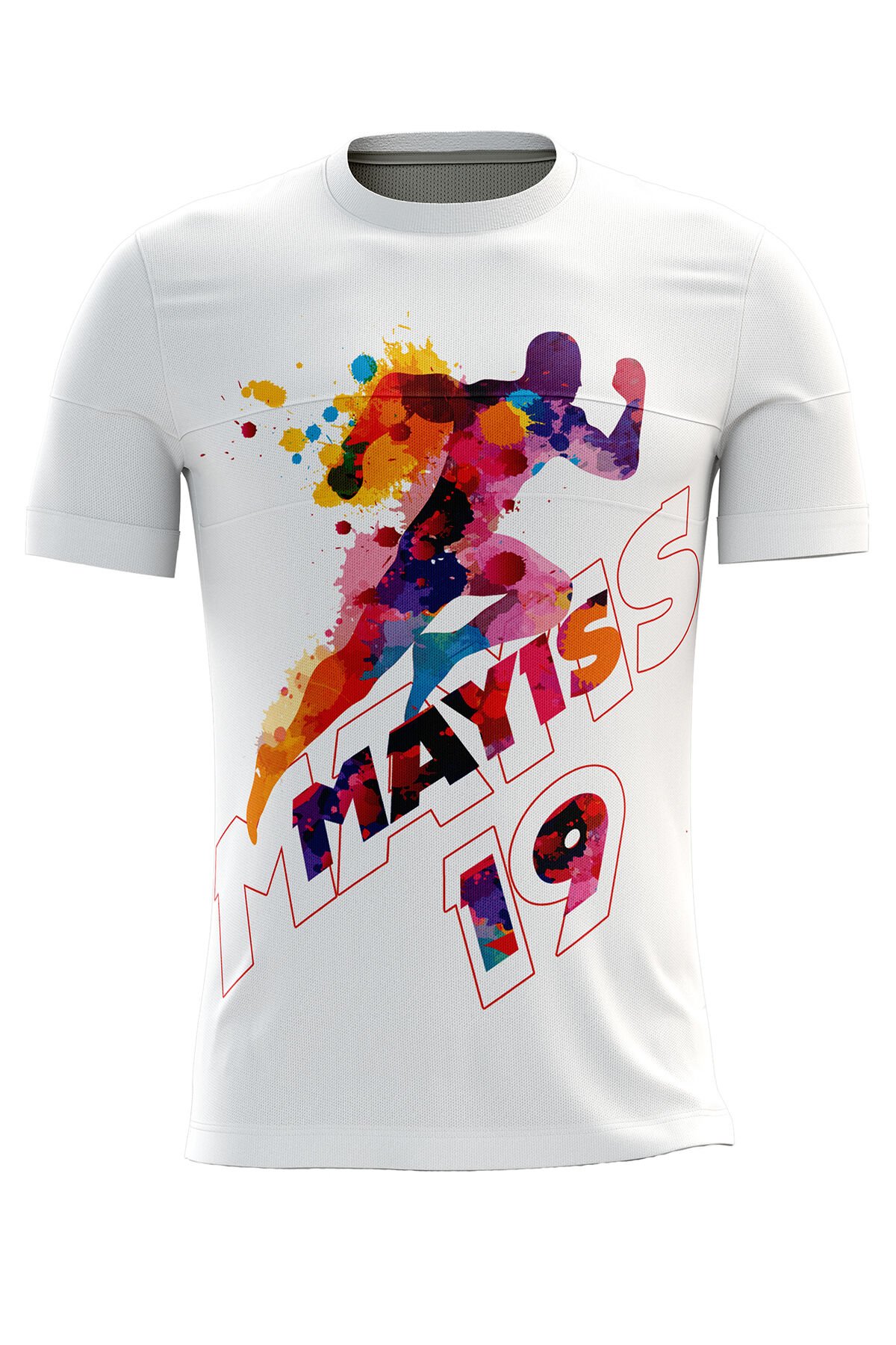 19 Mayıs Etkinlik Tişörtü, Şehir İsmi Yazdırılabilir Dijital Tişört