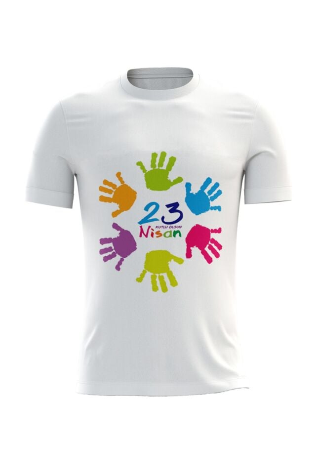 23 Nisan Çocuk Bayramı Temalı Beyaz Kappa Tişört - 02