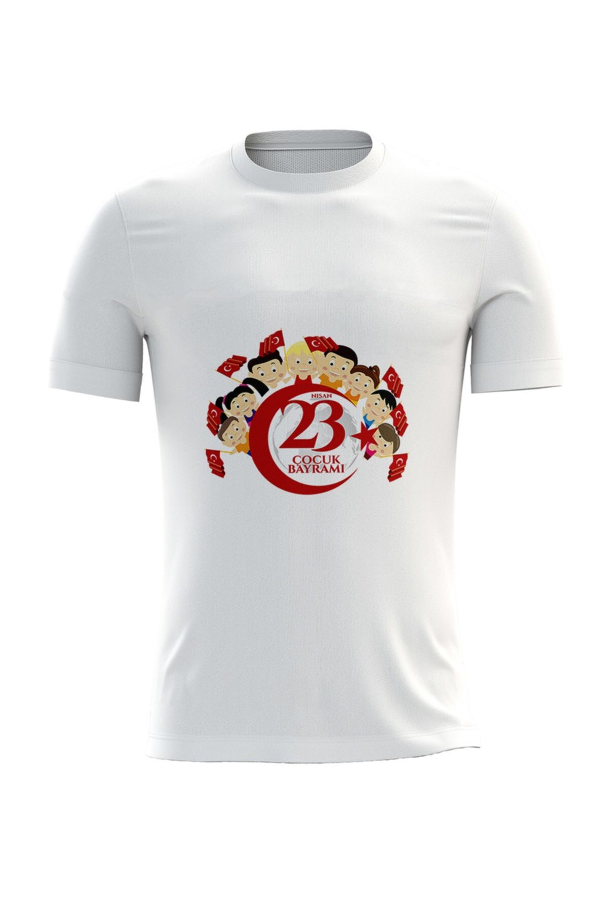23 Nisan Çocuk Bayramı Temalı Beyaz Kappa Tişört