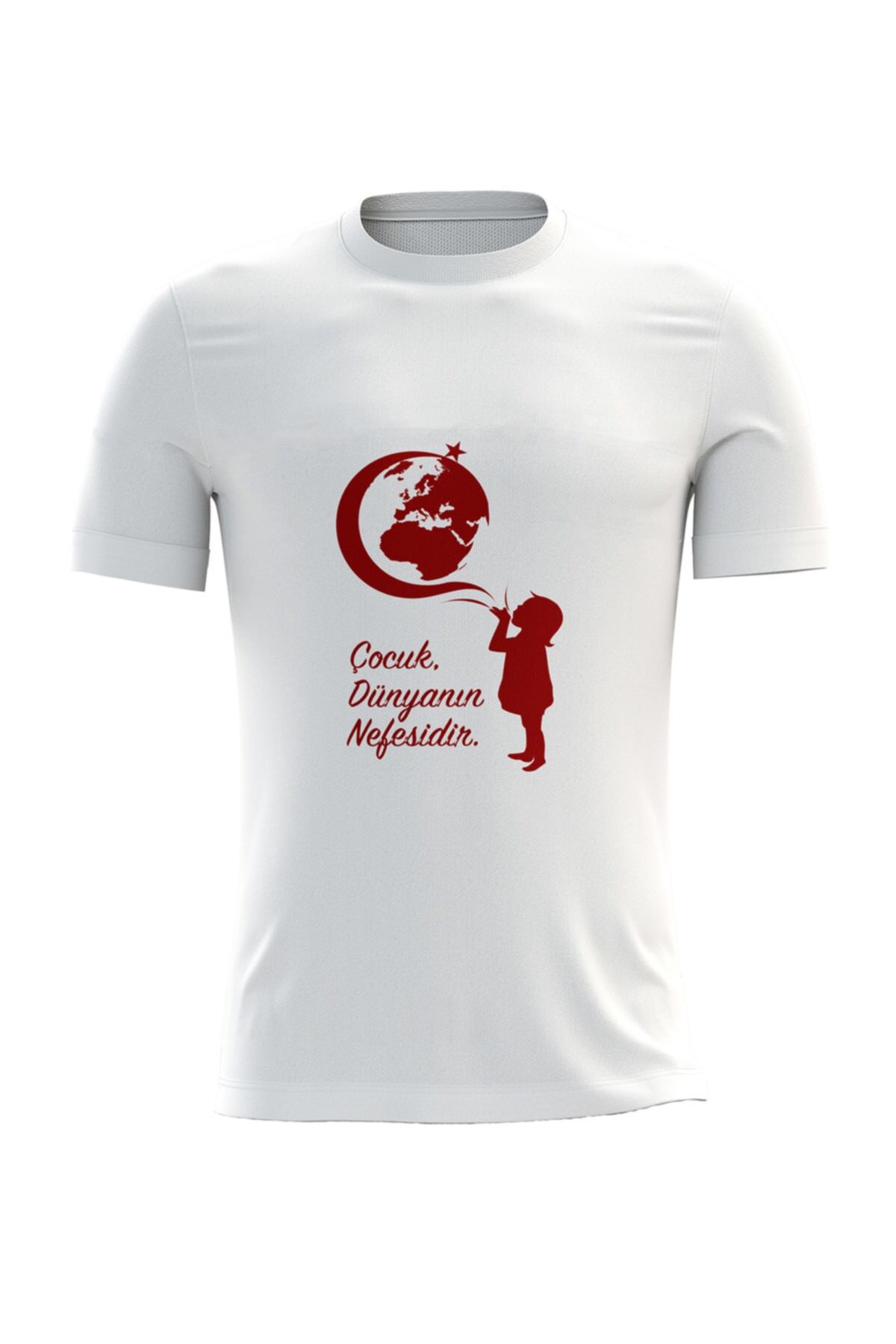 23 Nisan Çocuk Bayramı Temalı Beyaz Kappa Tişört - 05