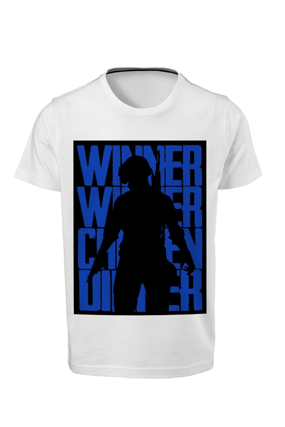 Unısex Beyaz Dijital Baskılı T-shirt K-05