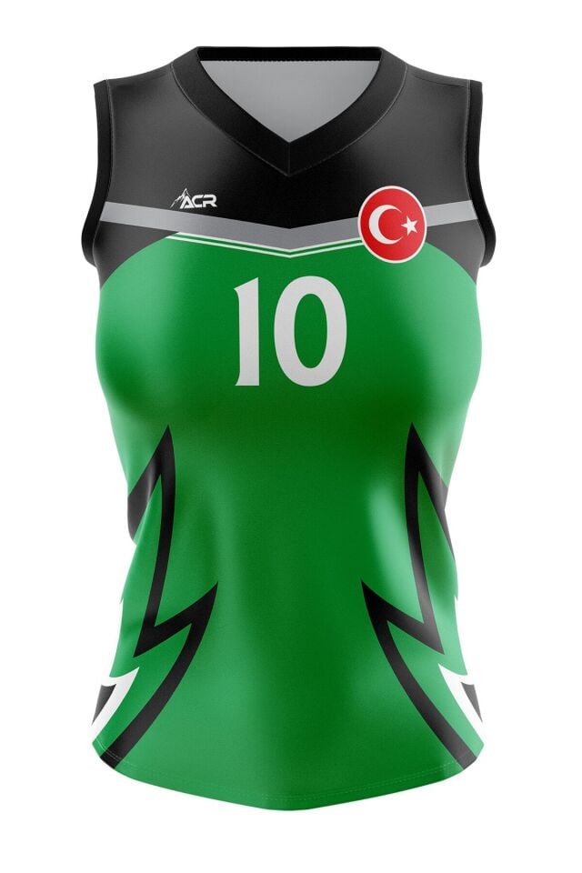 Voleybol Forması Model 715 - Kişiye Özel Isim Ve Numara Yazılabilir, Dijital Baskı Tasarım Tek Üst