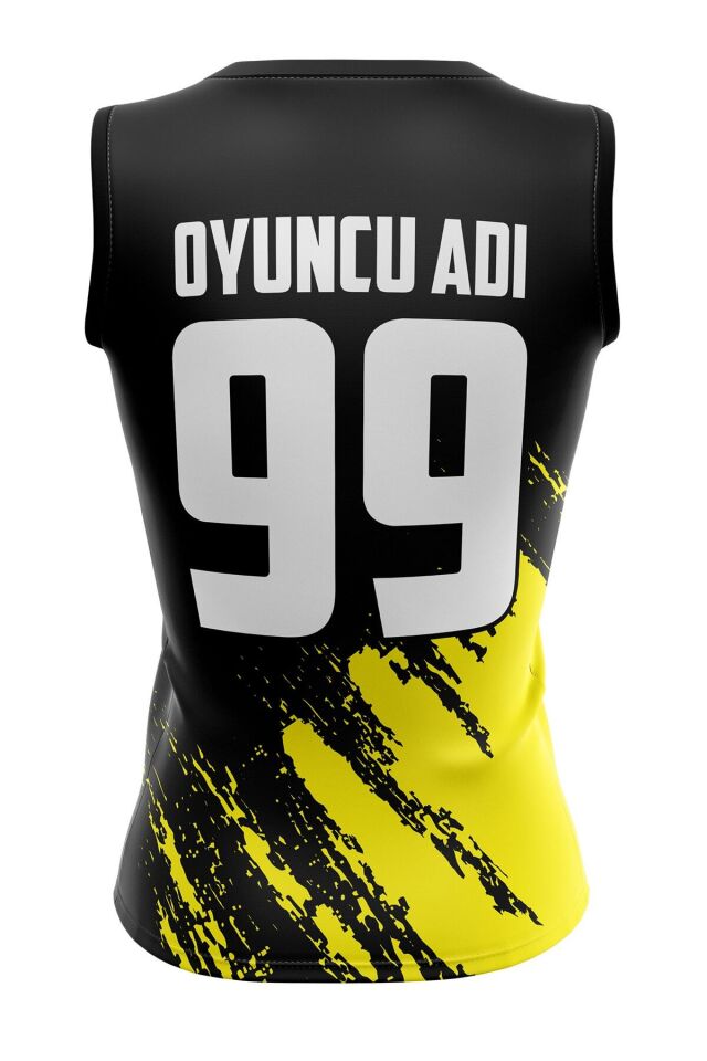 Voleybol Forması Model 717 - Kişiye Özel Isim Ve Numara Yazılabilir, Dijital Baskı Tasarım Tek Üst