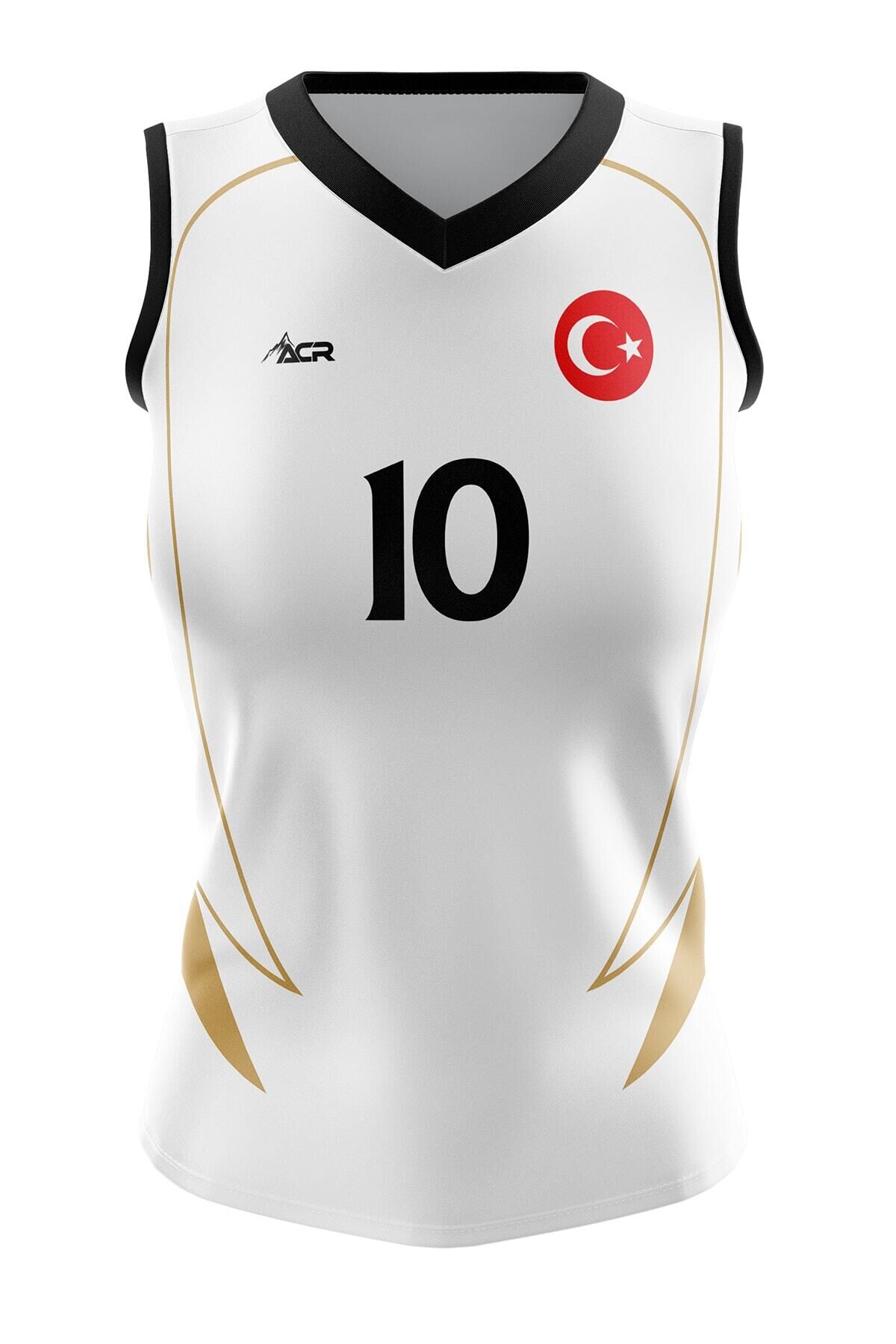 Voleybol Forması Model 721 - Kişiye Özel Isim Ve Numara Yazılabilir, Dijital Baskı Tasarım Tek Üst