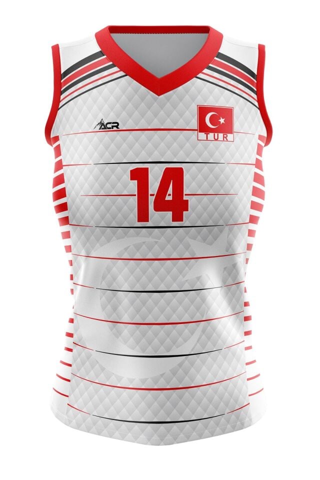 Voleybol Forması Sultan Model-kişiye Özel Isim Ve Numara Yazılabilir, Dijital Baskı Tasarım Tek Üst