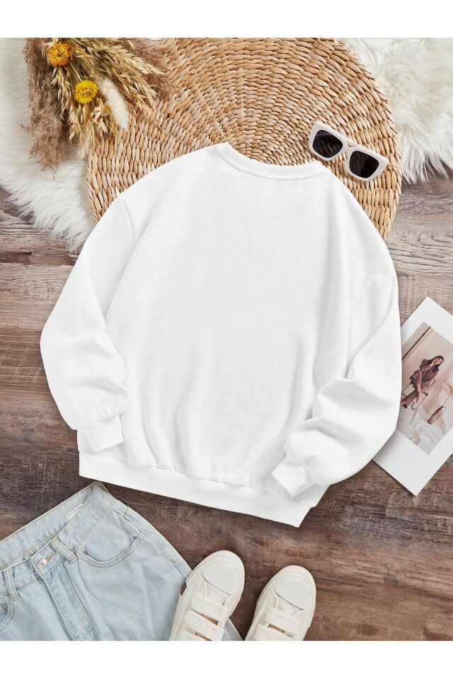 TR23 3 İplık Çocuk Barbie Baskılı Sweatshirt