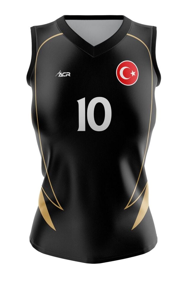 Voleybol Forması Model 721 - Kişiye Özel Isim Ve Numara Yazılabilir, Dijital Baskı Tasarım Tek Üst